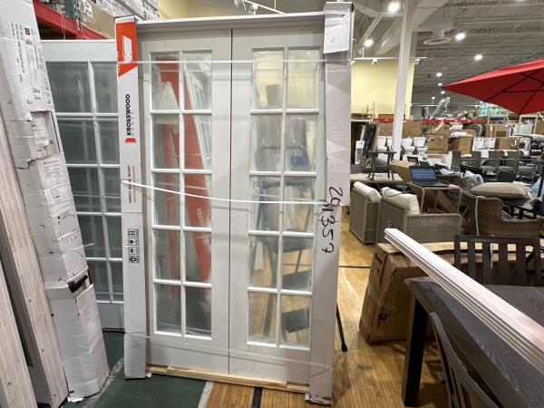 CCIN122 - 48X80 INTERIOR FRENCH DOOR WITH WINDOWS WHITE