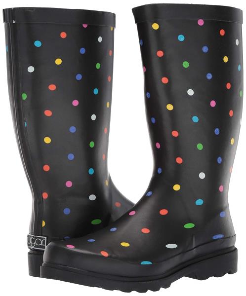 Raffle 4 Womens Rubber Pull on Rain Boots Size 9M