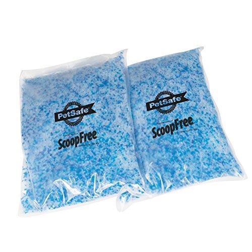 PetSafe ScoopFree Premium Crystal Cat Litter Bags  Fresh Scent  Silica Crystals  4.3 Lb Ea 2-Pack