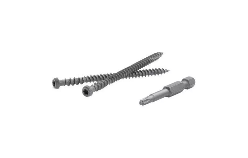 5000236 TrapEase 2.5 in. Torx TTAP Star Head Zinc Carbon Steel Composite Deck Screws, Island Mist - 350 per Box