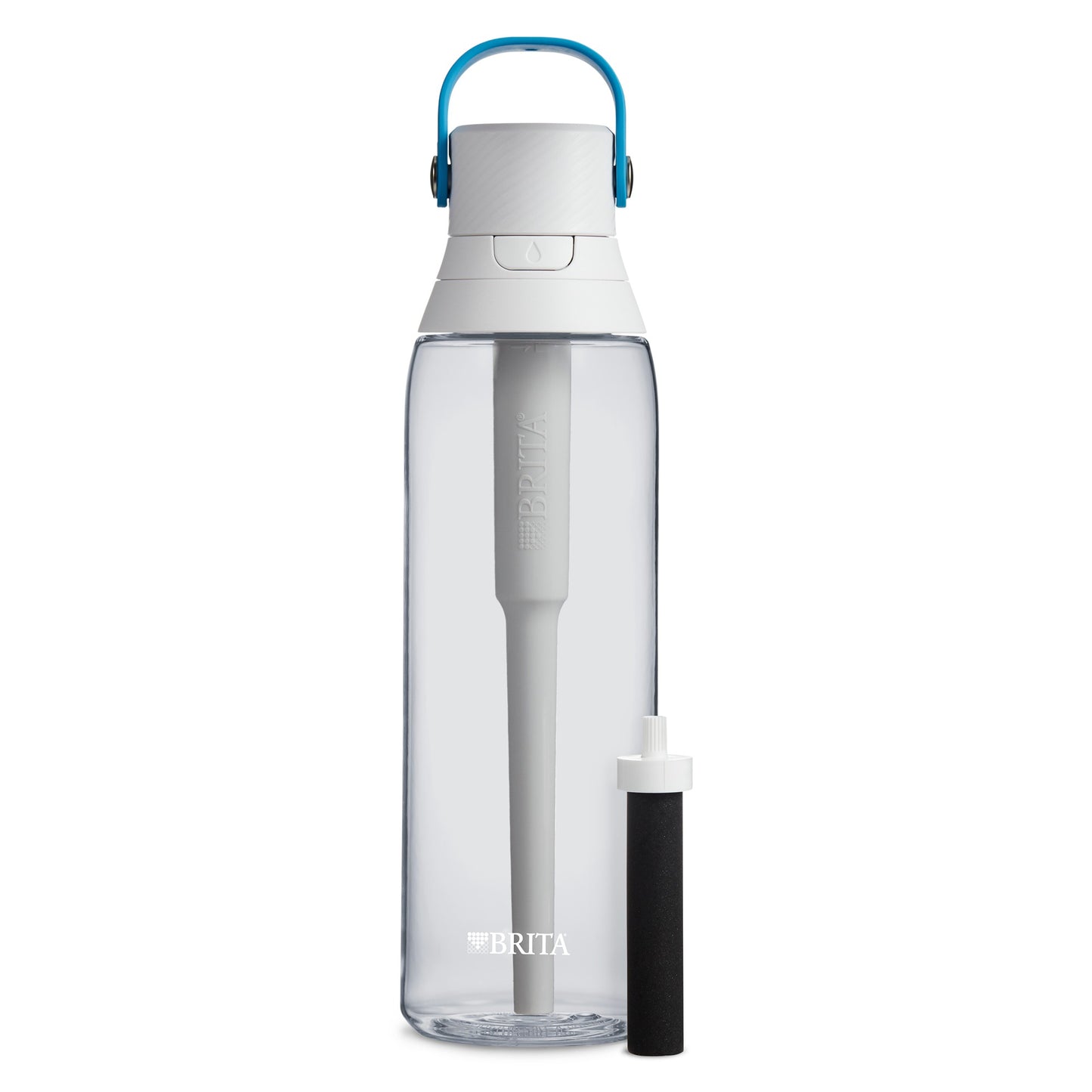 Brita 26 Ounce Premium Filtering Water Bottle with Filter - BPA Free - Clear