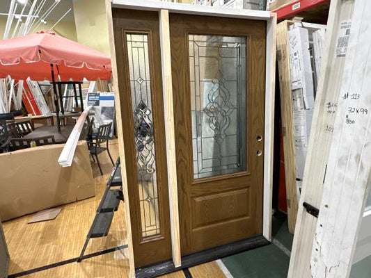 CCIN107 - 52x80 FRONT DOOR LEFT HAND WITH GLASS & SIDELITE