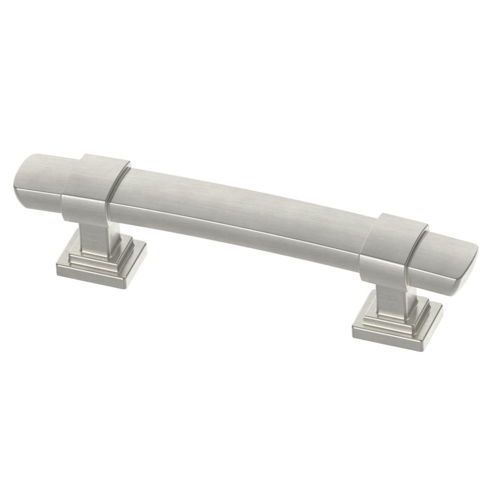 Liberty Wrapped Square 3 in. (76 Mm) Satin Nickel Cabinet Drawer Pull