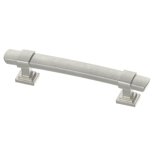 Liberty Wrapped Square 3-3/4 in. (96 Mm) Satin Nickel Cabinet Drawer Bar Pull