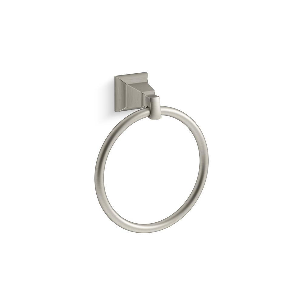 KOHLER Kallan Towel Ring in Vibrant Brushed Nickel