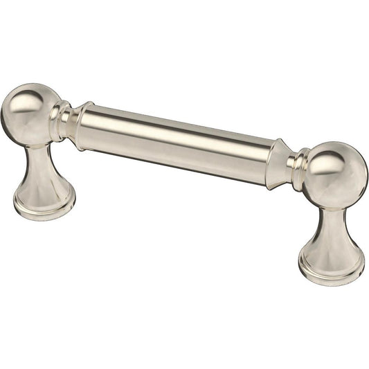 Liberty Classic Farmhouse 3 in. (76 Mm) Center-to-Center Polished Nickel Cabinet Drawer Bar Pull