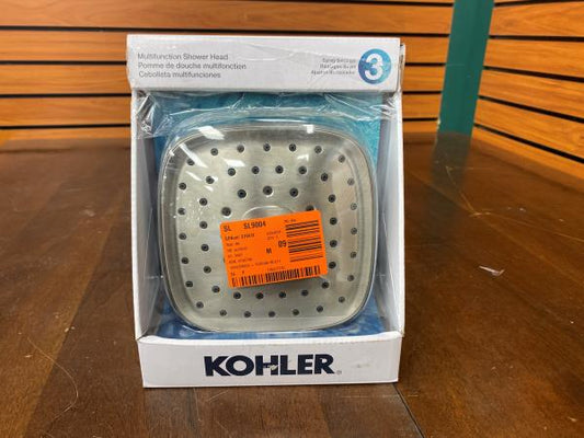 KOHLER Fordra 3-Spray Patterns 6.817 in. Wall Mount Fixed Shower Head in Vibrant Brushed Nickel