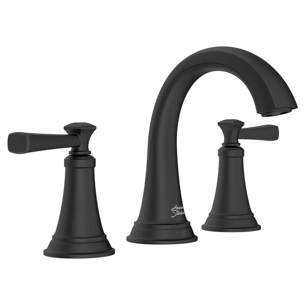 American Standard Rumson 8 in. Widespread 2-Handle Bathroom Faucet in Matte Black