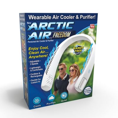 ARCTIC AIR 2 CFM 3-Speed Personal Portable Evaporative Neck Cooler for 0.45 Sq. Ft. Cooling Area, White