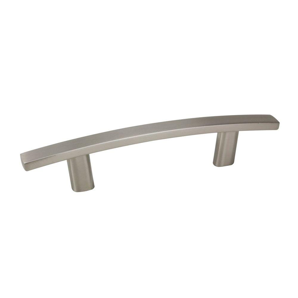 Richelieu Hardware (10-Pack) Padova Collection 3 in. (76 Mm) Brushed Nickel Transitional Rectangular Cabinet Bar Pull