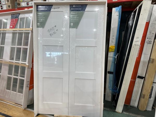 CCIN112 - 48X80 INTERIOR FRENCH DOOR 3 PANEL WHITE