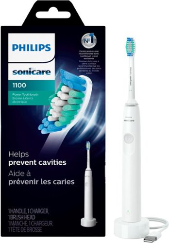 Philips Sonicare HX3641/02 1100 Power Toothbrush, Rechargeable Electric Toothbrush, White Grey