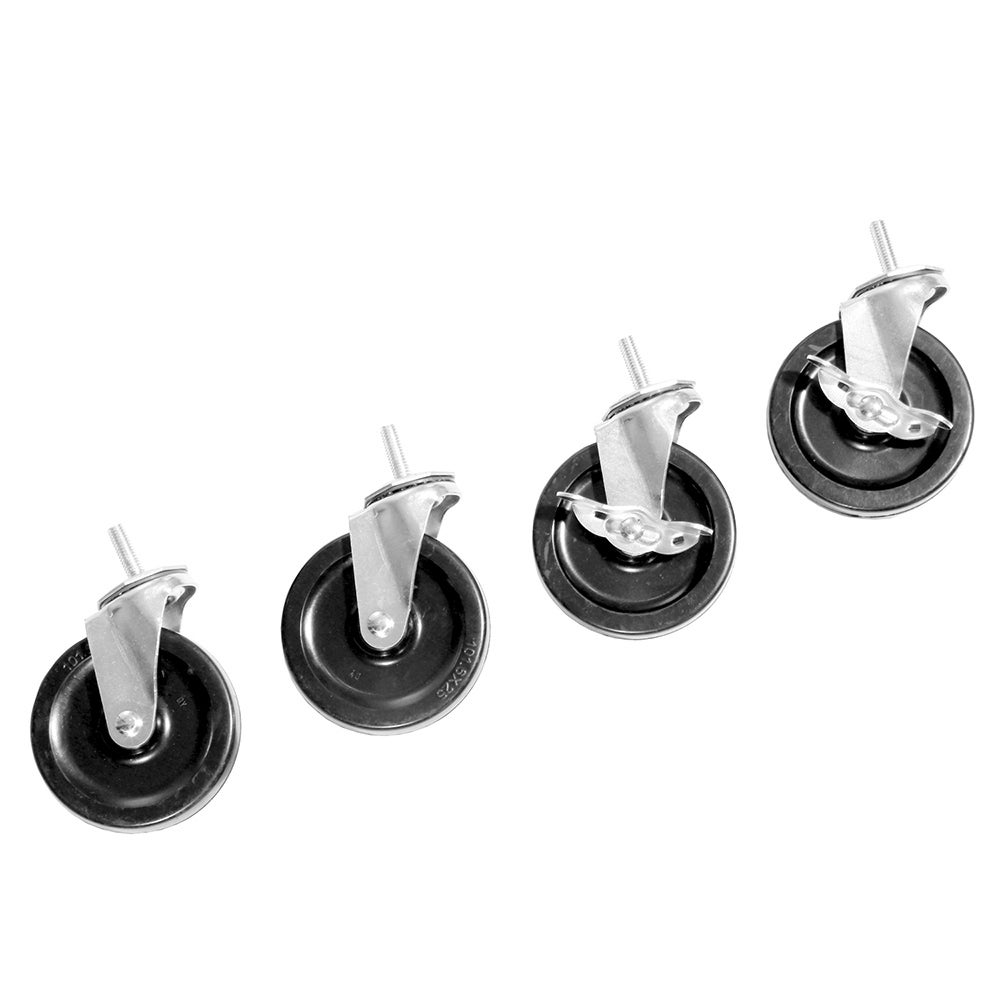 Seville Classics SHE24005 Steel Wire Shelving System Replacement Casters  3  Diameter  Set of 4