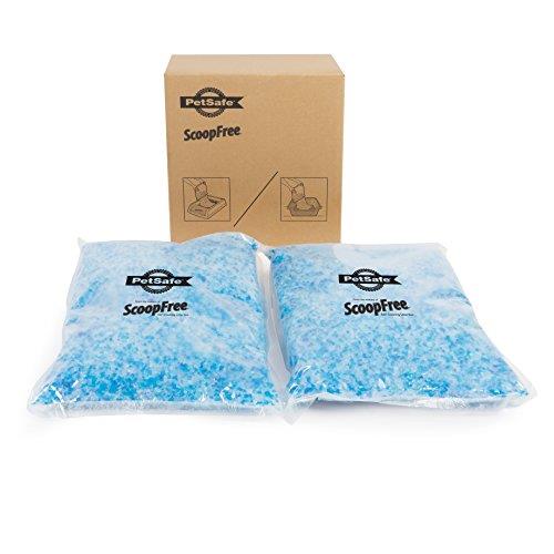 PetSafe ScoopFree Premium Crystal Cat Litter Bags  Fresh Scent  Silica Crystals  4.3 Lb Ea 2-Pack