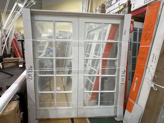 CCIN120 - 72X80 INTERIOR DOOR WITH WINDOWS WHITE