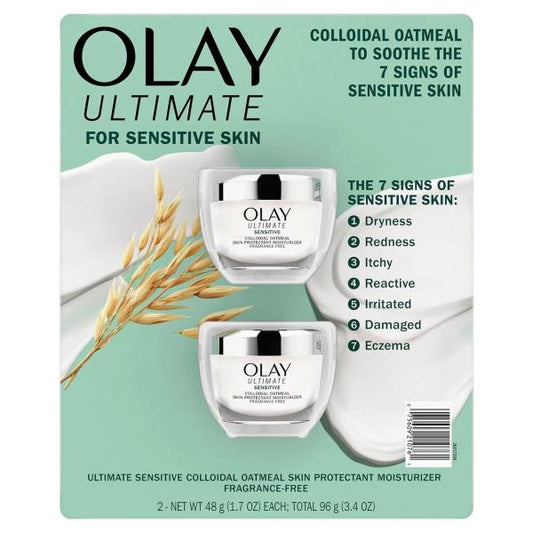 Olay Ultimate Soothing Face Moisturizer  Fragrance-Free  1.7 Ounce (Pack of 2)