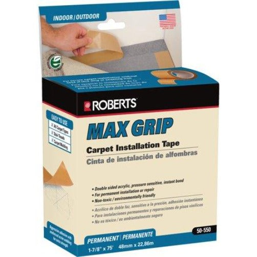 1-7/8 in. X 75 Ft. Roll of Max Grip Carpet Installation Tape