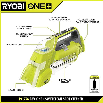 RYOBI ONE+ 18V Cordless SWIFTClean Spot Cleaner (Tool Only)