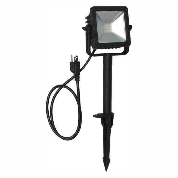 Hampton Bay Line Voltage Black Outdoor Integrated LED Landscape Flood Light