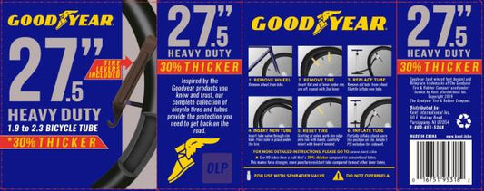 Goodyear 27.5  X 1.9 -2.3  Heavy Duty Bike Tube  Black