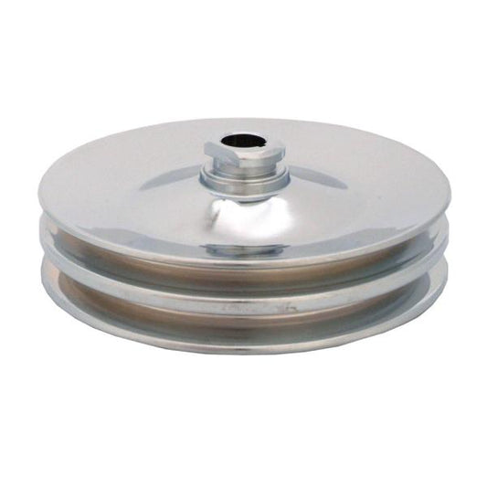 Spectre Performance 4487 Chrome Double Belt Power Steering Pulley for GM