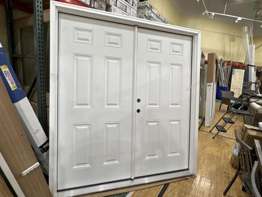 CCIN136 - 77X80 FRONT STEEL DOOR RIGHT HAND WHITE