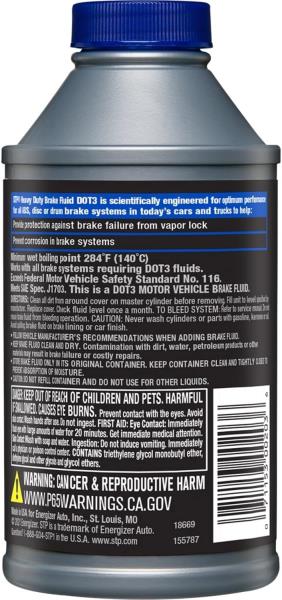 STP Heavy Duty Brake Fluid - DOT3  12 Oz.