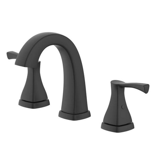 Glacier Bay Calandine 8 in. Widespread 2-Handle Bathroom Faucet in Matte Black