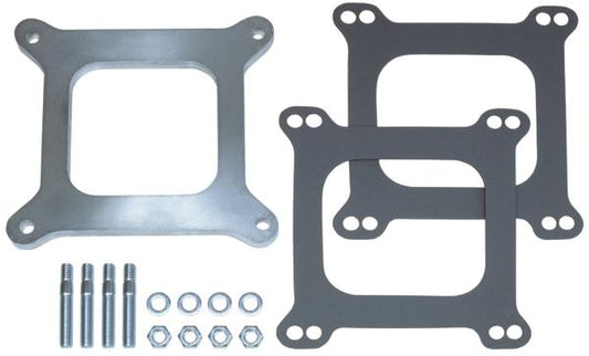 TRA2063 Aluminum Carburetor Spacer - Holley 4 BBL - 0.37 in. - Open Center