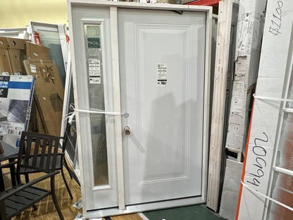 CCIN127 - 53X80 FRONT STEEL DOOR RIGHT HAND W/ SIDELITE RAIN GLASS