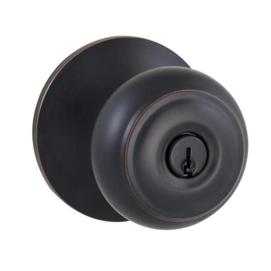 Hartford Aged Bronze Keyed Entry Door Knob