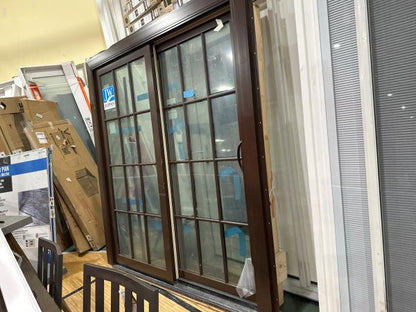 CCIN138 - 78X80 PATIO SLIDING DOOR LEFT HAND BROWN