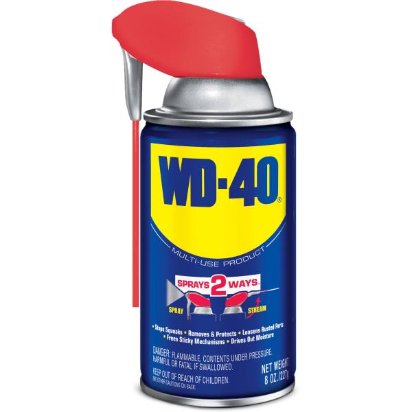 Original WD-40 Formula  Multi-Use Product with Smart Straw Sprays 2 Ways  Multi-Purpose Lubricant Spray  8 Oz.