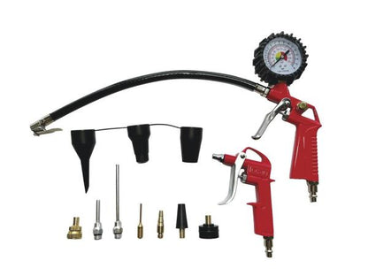 Tool Shop® Pistol Grip Tire Inflator and Blow Gun Kit - 15 Piece