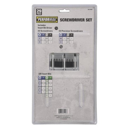 29 Piece Phillips, Slotted & Torx Star Screwdriver & Bit Set Standard Precision