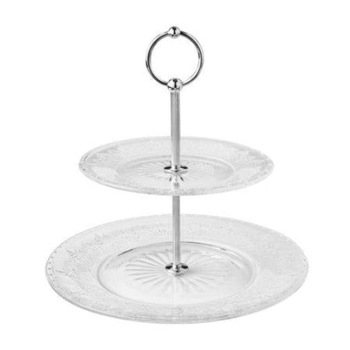 The Pioneer Woman Two-Tiered Glass Server  Clear