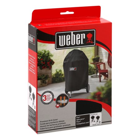 Weber Black Grill Cover 27 in. W X 25 in. D X 35 in. H for Fits 22 Inch Weber Charcoal Grills - Case of: 1