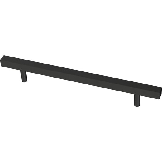 Liberty Square Bar 6-5/16 in. (160 Mm) Matte Black Cabinet Drawer Pull