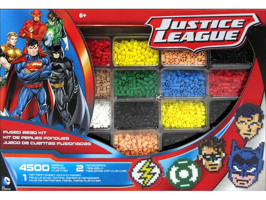 Perler Fused Bead Kit Deluxe Box Justice League  Ages 6 & up