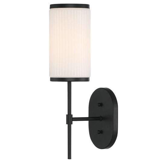 Ashbury 1-Light Black Wall Sconce