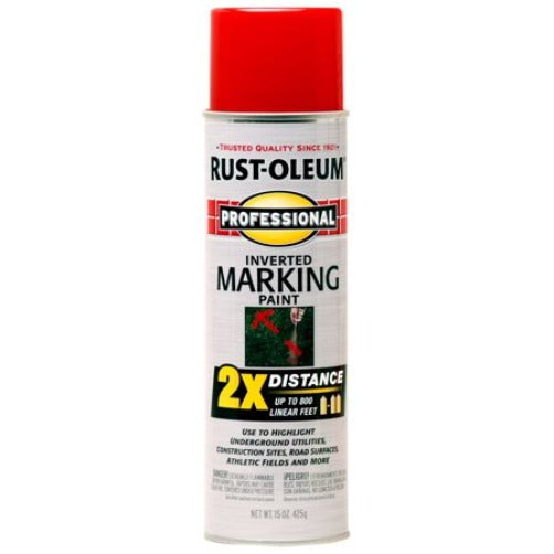 (6 PACK) Rust-Oleum Professional 2x Inverted Marking Paint Safety Red