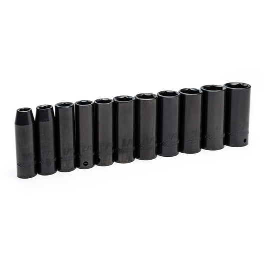 Husky 1/2 in. Drive SAE 6-Point Impact Socket Set with Storage Case (11-Piece)