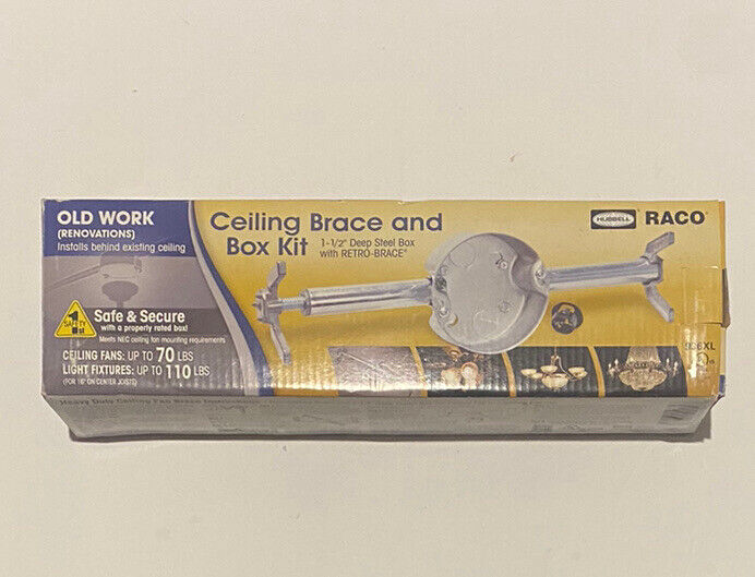 Raco Heavy Duty Ceiling Brace and Box Kit 936XL