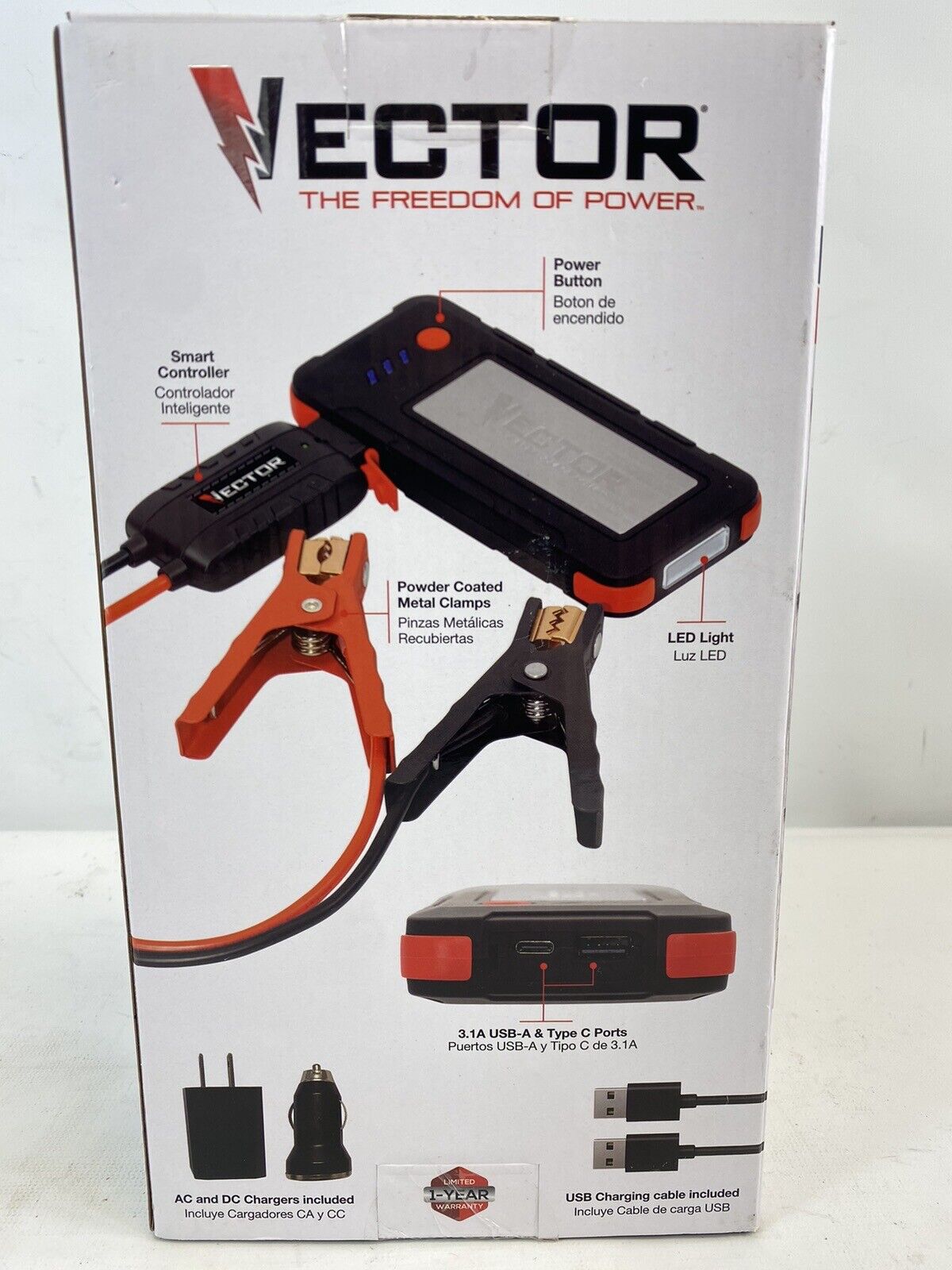 NEW Vector SS16LV 1600A Lithium USB Power Bank & Jump Starter - NEW